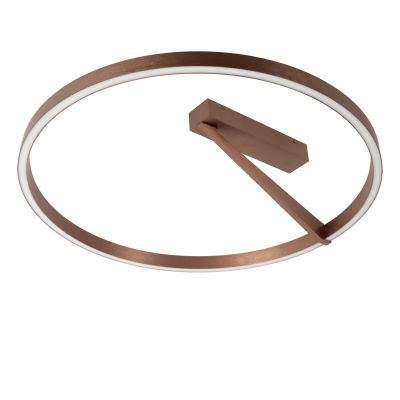 Lucide APPLAUSE - Flush ceiling light - Ø 60 cm - LED Dim. - CCT - 1x40W 2200K/4000K - Coffee - Premium